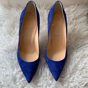 Christian Louboutin Blue Heels 100% Authentic